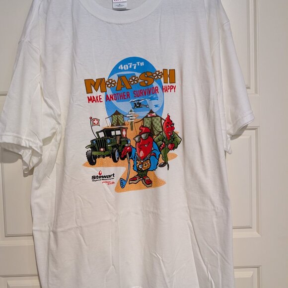 Lot of (4) Blood Donation T-shirts, Size XL, Cotton, MASH theme - Picture 6 of 10